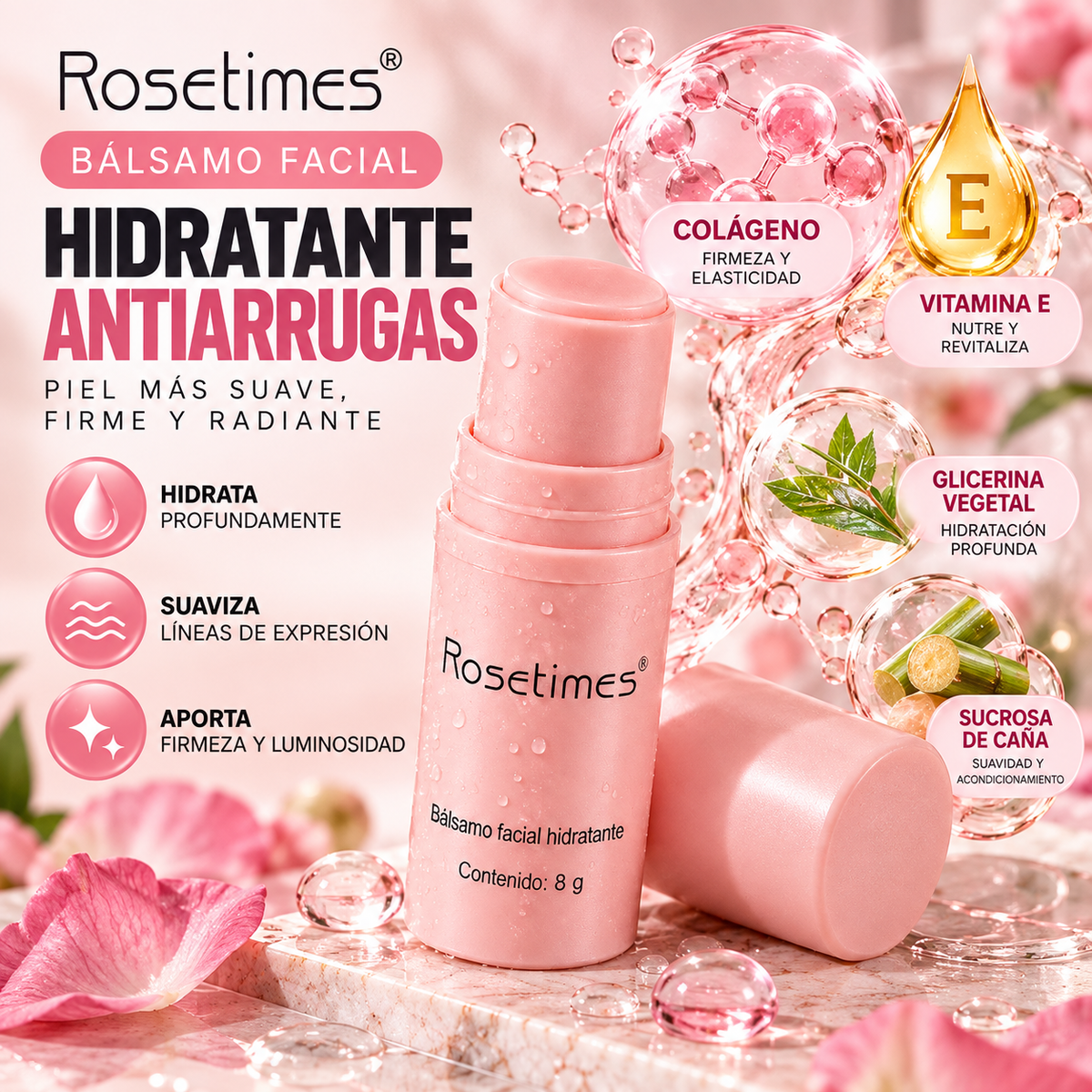 Balsamo Facial Rosetimes Antiarrugas